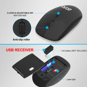 2.4ghz Usb Full-sized <b>Wireless</b> Keyboard and Mouse with Palm Waterproof Ultra Thin Ergonomic Design in Stock C202 Wiredless - Product Image 6