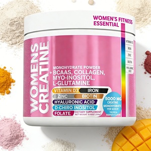 Poudre de créatine monohydrate pour femmes avec inositol, biotine et <span class=keywords><strong>collagène</strong></span> pour compléments alimentaires - Product Image 1