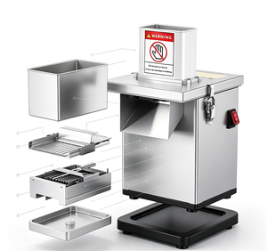 Machine à découper les légumes électrique commerciale haute performance, multifonctionnelle, pour pommes de terre, citrons et autres légumes - Product Image 1