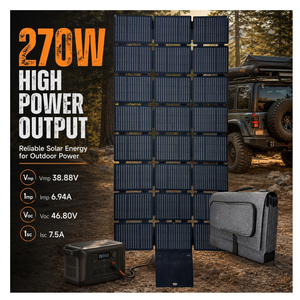Mini Portable Camping Solar <b>Blanket</b> 270W 300W Off Grid Waterproof Energy Foldable Solar Camping EV <b>Car</b> - Product Image 2