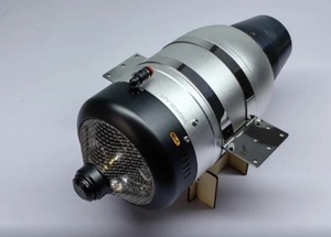 Động cơ phản lực C động cơ phản lực đẩy 40kg hàng không dầu hỏa V4 ECU Hỗ trợ độ cao cao bắt đầu khởi động không chổi than - Product Image 6