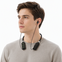 Écouteurs sans fil tour de cou en gros Bluetooth 5.4 avec affichage numérique LED, basses stéréo, Type-C, longue autonomie pour le sport et la course à pied