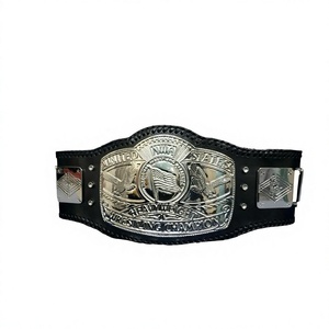 Ceinture de championnat de lutte poids lourd NWA États-Unis, équipement sportif en métal, plaques en laiton et zinc, gravure profonde et travail 3D - Product Image 1