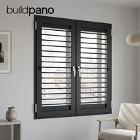 Système de fenêtres à battants et à persiennes en aluminium contemporain pour cuisines, chambres et zones à forte circulation d'air