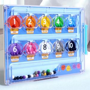 Juguetes de Aprendizaje Interactivo Montessori para Niños y Niñas, Entrenamiento de Habilidades Motoras Finas, Laberinto Magnético de Colores y Números - Product Image 5
