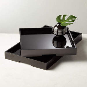 Glazed Design High Gloss Serving <b>Tray</b> Leading Manufacturer & Exporter of High Quality Handmade New Stylish Serving <b>Tray</b> - Product Image 4