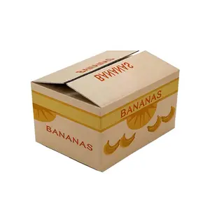 Caja de cartón de doble pared T13, caja de cartón personalizada para fresa, naranja, piña, manzana, verdura, fruta, plátano, envío gratis