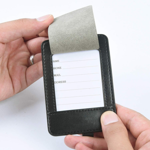 ป้ายกระเป๋าเดินทางหนัง PU นุ่มป้ายกำกับกระเป๋าเดินทางป้ายกำกับกระเป๋าเดินทางป้องกันความเป็นส่วนตัวระบุตัวตนได้ตามต้องการ - Product Image 3