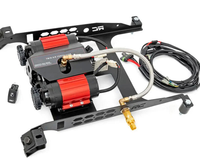 Compresseur d'air de voiture tout-terrain à double cylindre haute puissance robuste moniteur de pression des pneus Protection contre la surpression faisceau de câblage