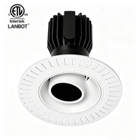 Module de plafonnier encastré LED anti-éblouissement de 4 pouces, sans boîtier, certifié ETL, 5 CCT réglables