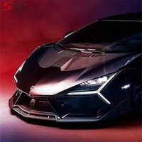 Kit carrosserie en fibre de carbone sèche SPC RY pour Lamborghini Revuelto R Style, kit aérodynamique en fibre de carbone préimprégnée pour Revuelto