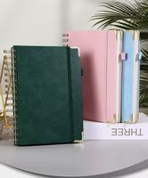 Cuaderno Espiral de Tapa Dura en Oferta de Fábrica, Diario Personalizado A5, Regalo de Cuero PU Grueso con Logotipo Personalizable