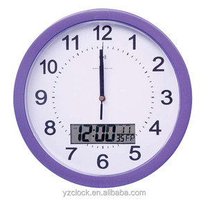 12 "đồng hồ tròn Trạm thời tiết đồng hồ treo tường với nhiệt độ đồng hồ treo tường - Product Image 4