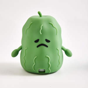 Custom Bitter Melon Silicone Night <b>Light</b> USB Rechargeable <b>LED</b> Lamp <b>Touch</b> Control Dimmable Warmer White <b>Light</b> for Kids Bedroom - Product Image 4