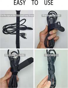 Correa de Nylon Autoadhesiva Reutilizable y Resistente al Calor, Ajustable de Fábrica, con Hebilla de Plástico - Product Image 3