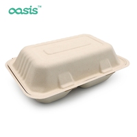 Contenants de camping Oasis sans PFAS, biodégradables, compostables, jetables, écologiques, imperméables, résistants à la graisse, adaptés aux aliments