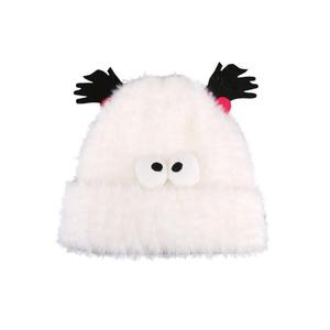 Chapeau tricoté en peluche chaud d'hiver polyvalent pour femmes chapeau de fil de protection des oreilles drôle mignon pour les étudiants et les cyclistes - Product Image 1