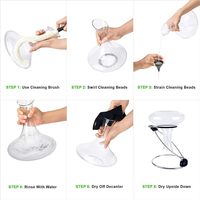 Boules de nettoyage pour bouteilles de vin en acier inoxydable 3/4/5 mm, écologiques, certifiées CE, accessoires de bar, avec boîte cadeau