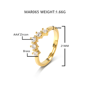 Anillo Unisex de Latón Estilo Clásico MAR065 FOXI, Chapado en Oro de 18K, Talla Ajustable para Mujer y Hombre - Product Image 6