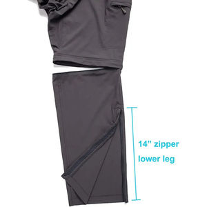 <span class=keywords><strong>Pantaloni</strong></span> elasticizzati in <span class=keywords><strong>cotone</strong></span> poliestere trasformabili da esterno Multi-funzionale attiva pesca ad asciugatura rapida campeggio arrampicata <span class=keywords><strong>Trekking</strong></span> taglie forti - Product Image 5