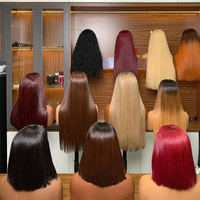 Pelucas de Cabello Humano Virgen Vietnamita de Alta Calidad, Liso Extremo, Doble Trama, HD, Sin Pegamento, con Encaje Frontal 13x4 4x4 5x5, Venta al por Mayor