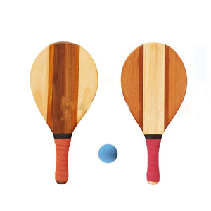 Raquetas de Playa de Madera Personalizadas, Diseño Profesional, Económicas, Nuevas de 2021, Juego de Raquetas de Tenis de Playa/Pádel - Product Image 1