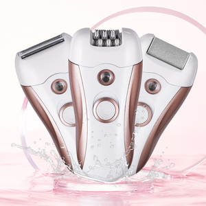 3-in-1 Rotating <b>Disc</b> Epilator for Women-Hair Removal Trimmer Painless IPX6 Waterproof Rechargeable USB-Powered for - Product Image 3