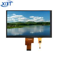 7 Zoll TFT LCD Display Bildschirm 1024x600 LVDS-Schnittstelle Kapazitives Touchpanel (CTP) LED-Hintergrundbeleuchtung 350 Helligkeit BOE Marke