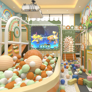 Structure de jeu intérieure multifonctionnelle Aoleao sur le thème de la nature pastel, pour les enfants d'âge préscolaire, certifiée CE TUV - Product Image 2