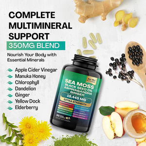 Cápsulas <span class=keywords><strong>de</strong></span> musgo <span class=keywords><strong>de</strong></span> mar todo en 1, suplemento herbal <span class=keywords><strong>de</strong></span> seamoss con aceite <span class=keywords><strong>de</strong></span> semilla negra, Ashwagandha <span class=keywords><strong>jengibre</strong></span>, soporte inmunológico para adultos - Product Image 4