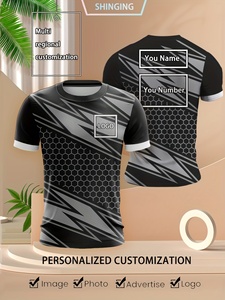 Maglie Sportive Personalizzate MARKAKRALI in Poliestere 100% Traspirante <span class=keywords><strong>con</strong></span> Nome della Squadra e Logo, T-shirt da Allenamento Traspirante - Product Image 2
