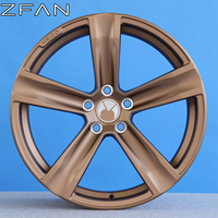 Jantes en alliage forgé monobloc ZFAN, tailles personnalisées 15-24 pouces, 5X112 5X120, jantes concaves à rebord profond, jantes légères pour berlines