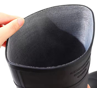 Bottes de sécurité de travail noires en PVC imperméables à embout d'acier YL-1311 pour hommes, hauteur genou, vente en gros