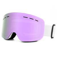 Masque de ski avec protection UV400, verres polarisés anti-buée, monture en PC, lunettes de sport pour la neige, lunettes de snowboard, logo personnalisé