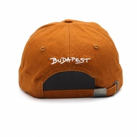 Casquette de baseball souple non structurée à 6 panneaux en coton vintage avec logo personnalisé et boucle métallique réglable