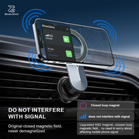 Support magnétique pour téléphone de voiture avec aimant super puissant, rotation à 360°, fixation sur grille d'aération