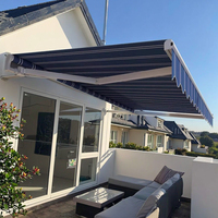 Maison Terrasse Bras Télescopique Pare-Soleil pour Jardin Patio Balcon Extérieur Restaurant Café Hôtel Resort Piscine Loisirs-Auvents