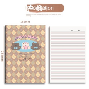 Carnet d'exercices B5 mignon pour <span class=keywords><strong>étudiant</strong></span>s, cahier de mots à forte valeur chromatique avec couverture en cuir imprimé, vente en gros - Product Image 2
