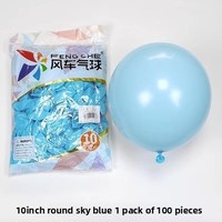 100 pièces/sac Ballons en latex Fengche épais mats de 10 pouces, imprimés en sérigraphie 4 couleurs, pour décoration d'anniversaire et de mariage
