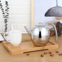 Pot d'olive en acier inoxydable 1.5L Western Restaurant Thai thé bouilloire infuseur pour thé en vrac épices à base de plantes