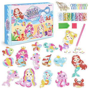 Edelstein Kunst Kinder Diamant Edelstein Malerei Kit mit 5D Edelstein Schlüssel bund Mädchen Spielzeug Ostern Valentinstag Geschenk - Product Image 4