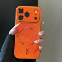 Nouvelle coque de luxe en jean texturé pour iPhone 16 Pro Max avec 18 grandes fenêtres, pour un style instantané.