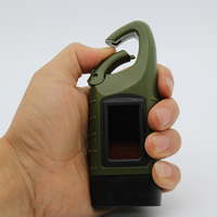 Camping Survie Urgence Lampe de poche LED rechargeable Torche à manivelle Lampe de poche solaire
