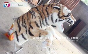 Modèle <span class=keywords><strong>de</strong></span> jeu d'animal à chevaucher flexible Action Tiger à vendre, animaux animatroniques à chevaucher, jeux vidéo pour enfants - Product Image 4