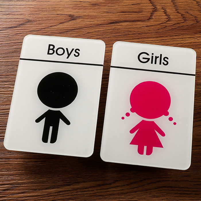 Diy школьная дверная табличка для туалета, вывеска для туалета в отеле