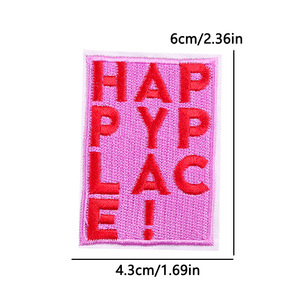 แพทช์ปักตัวอักษรสีสันสดใสแบบรีดติด สำหรับหมวก/เสื้อผ้า ขายส่ง ไม่มีขั้นต่ำในการสั่งซื้อ แพทช์ปักลายตามสั่งสำหรับหมวกคนขับรถบรรทุก/เสื้อผ้า - Product Image 5