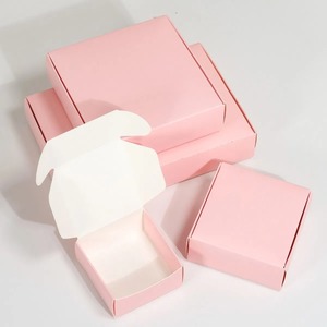 Customized Pink Cardboard Airplane <b>Box</b> Paper Gift <b>Packing</b> <b>Box</b> for Handmade Soap Jewelry DIY Craft - Product Image 3