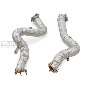 Section de tête d'échappement en acier inoxydable haute performance avec couche d'isolation thermique pour <span class=keywords><strong>Audi</strong></span> <span class=keywords><strong>RS6</strong></span>/RS7/S6/S7 C7 4.0T - Product Image 3