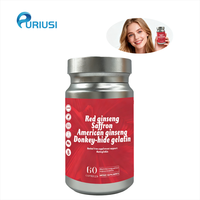 Complément Herbal pour Reconstituer le Qi et le Sang avec Ginseng, Atractylodes Macrocephala, Poria Cocos, Capsules de Ginseng Américain