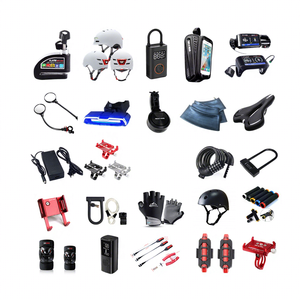 Poignées de guidon de vélo électrique Superbsail, pédales en caoutchouc, support de <span class=keywords><strong>téléphone</strong></span> léger, pompe à air pour <span class=keywords><strong>pneus</strong></span> de vélo, sonnette, accessoires de vélo - Product Image 1